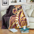 Brisbane Broncos Blanket Polynesian Tribal Tattoo Pacific Sport Art