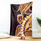 Brisbane Broncos Blanket Polynesian Tribal Tattoo Pacific Sport Art