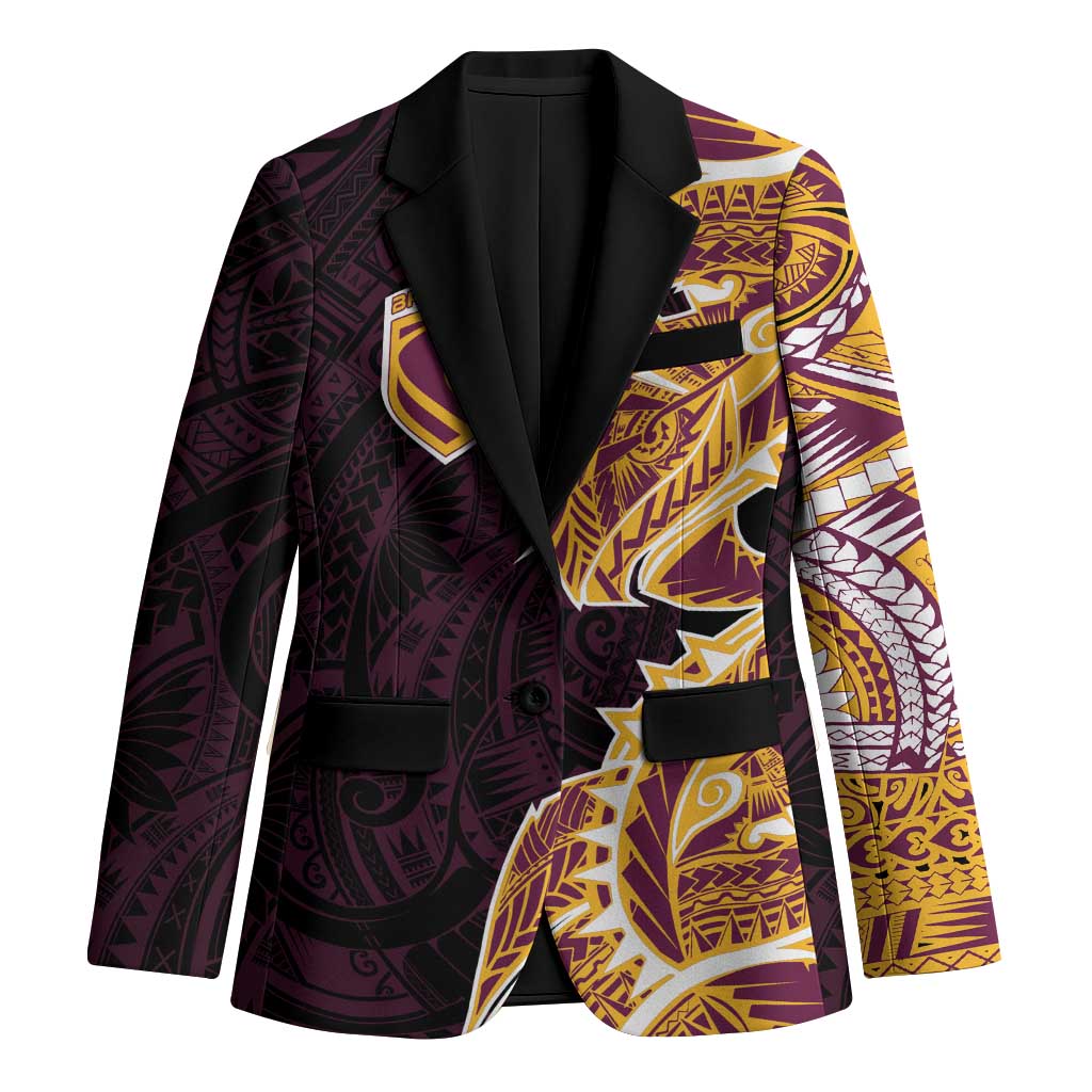 Brisbane Broncos Blazer Polynesian Tribal Tattoo Pacific Sport Art