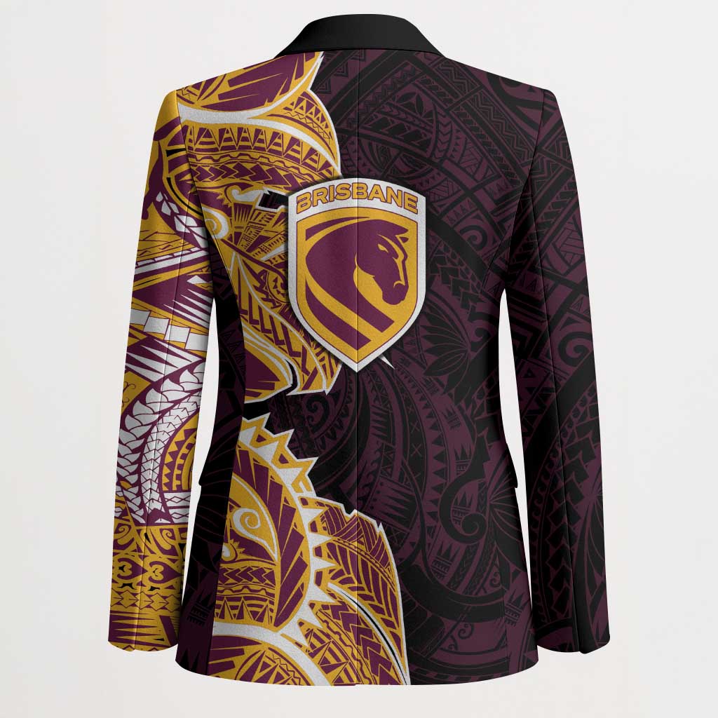 Brisbane Broncos Blazer Polynesian Tribal Tattoo Pacific Sport Art