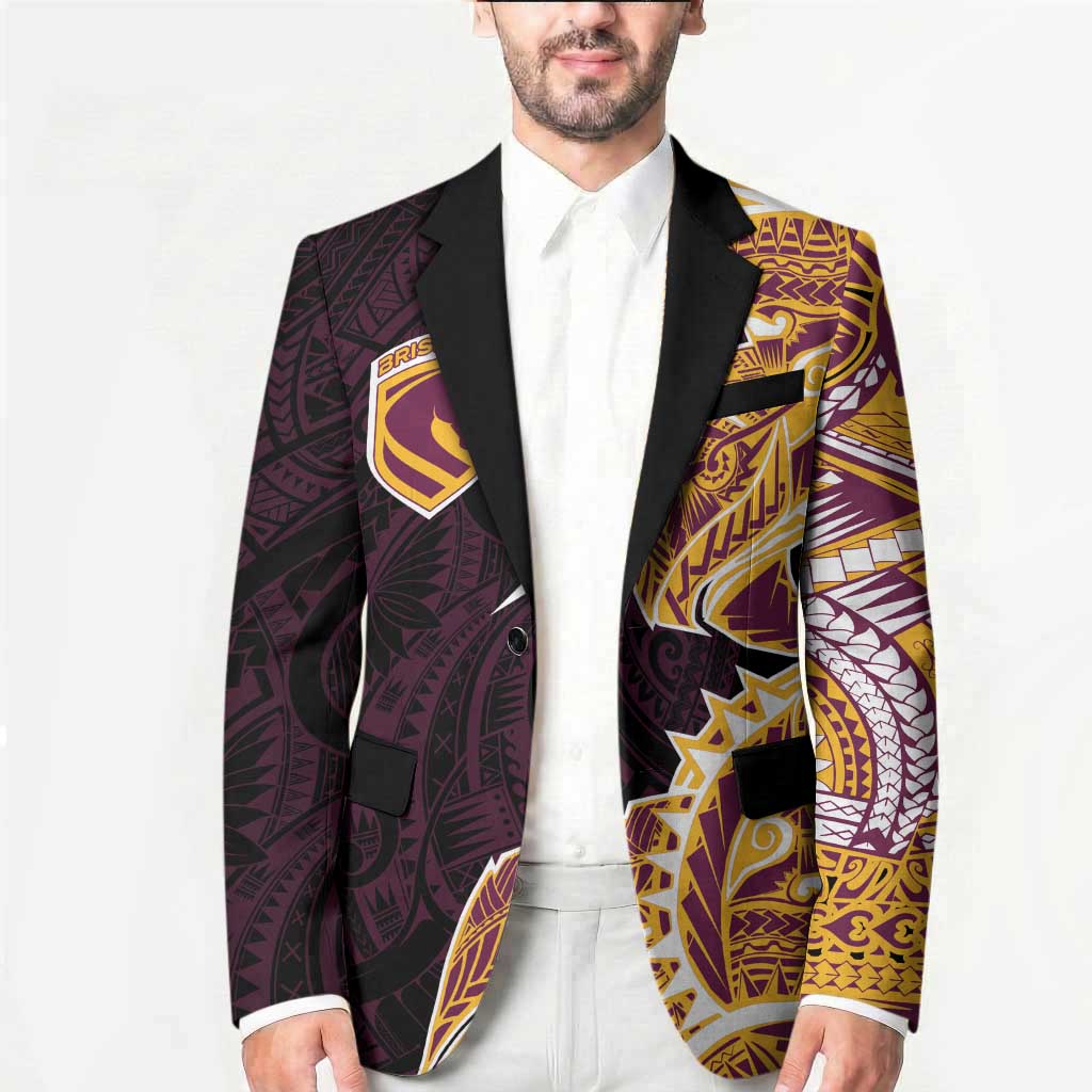 Brisbane Broncos Blazer Polynesian Tribal Tattoo Pacific Sport Art