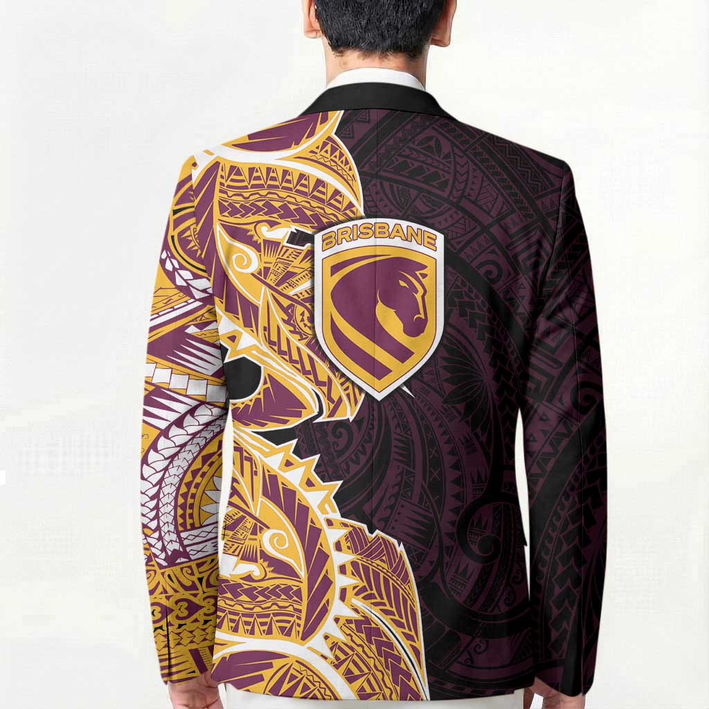 Brisbane Broncos Blazer Polynesian Tribal Tattoo Pacific Sport Art