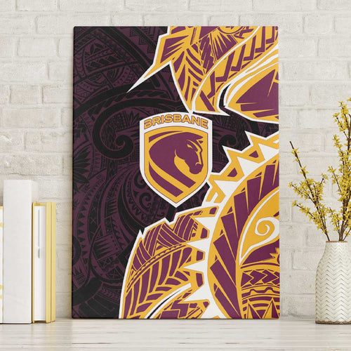 Brisbane Broncos Canvas Wall Art Polynesian Tribal Tattoo Pacific Sport Art