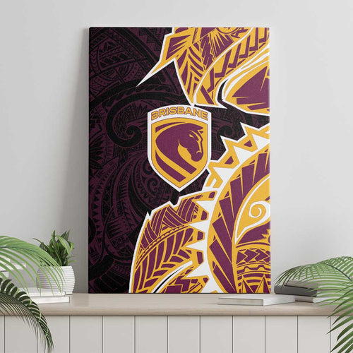 Brisbane Broncos Canvas Wall Art Polynesian Tribal Tattoo Pacific Sport Art