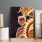 Brisbane Broncos Canvas Wall Art Polynesian Tribal Tattoo Pacific Sport Art