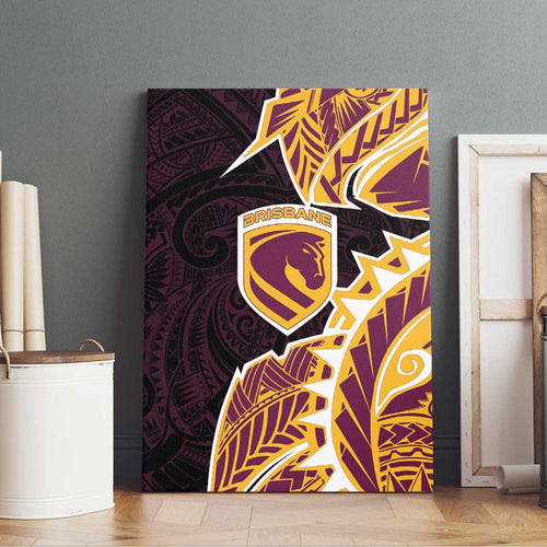 Brisbane Broncos Canvas Wall Art Polynesian Tribal Tattoo Pacific Sport Art