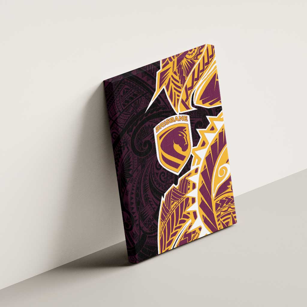 Brisbane Broncos Canvas Wall Art Polynesian Tribal Tattoo Pacific Sport Art