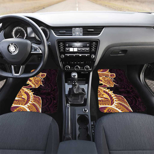Brisbane Broncos Car Mats Polynesian Tribal Tattoo Pacific Sport Art