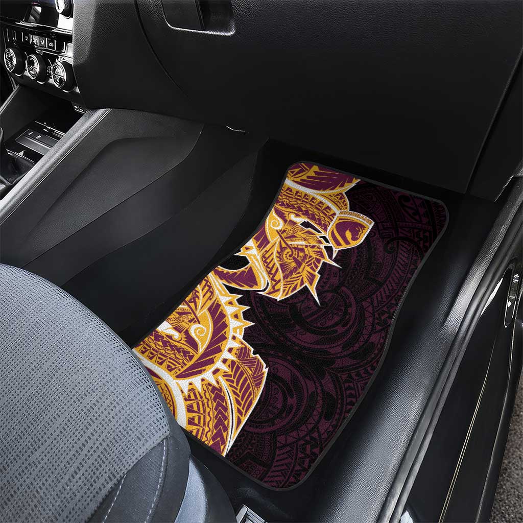 Brisbane Broncos Car Mats Polynesian Tribal Tattoo Pacific Sport Art