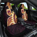 Brisbane Broncos Car Seat Cover Polynesian Tribal Tattoo Pacific Sport Art