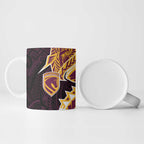 Brisbane Broncos Ceramic Mug Polynesian Tribal Tattoo Pacific Sport Art