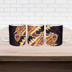 Brisbane Broncos Ceramic Mug Polynesian Tribal Tattoo Pacific Sport Art