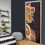 Brisbane Broncos Door Cover Polynesian Tribal Tattoo Pacific Sport Art