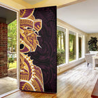 Brisbane Broncos Door Cover Polynesian Tribal Tattoo Pacific Sport Art