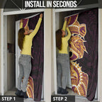 Brisbane Broncos Door Cover Polynesian Tribal Tattoo Pacific Sport Art