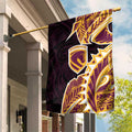 Brisbane Broncos Garden Flag Polynesian Tribal Tattoo Pacific Sport Art