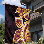 Brisbane Broncos Garden Flag Polynesian Tribal Tattoo Pacific Sport Art