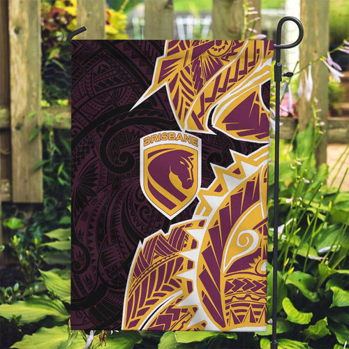 Brisbane Broncos Garden Flag Polynesian Tribal Tattoo Pacific Sport Art