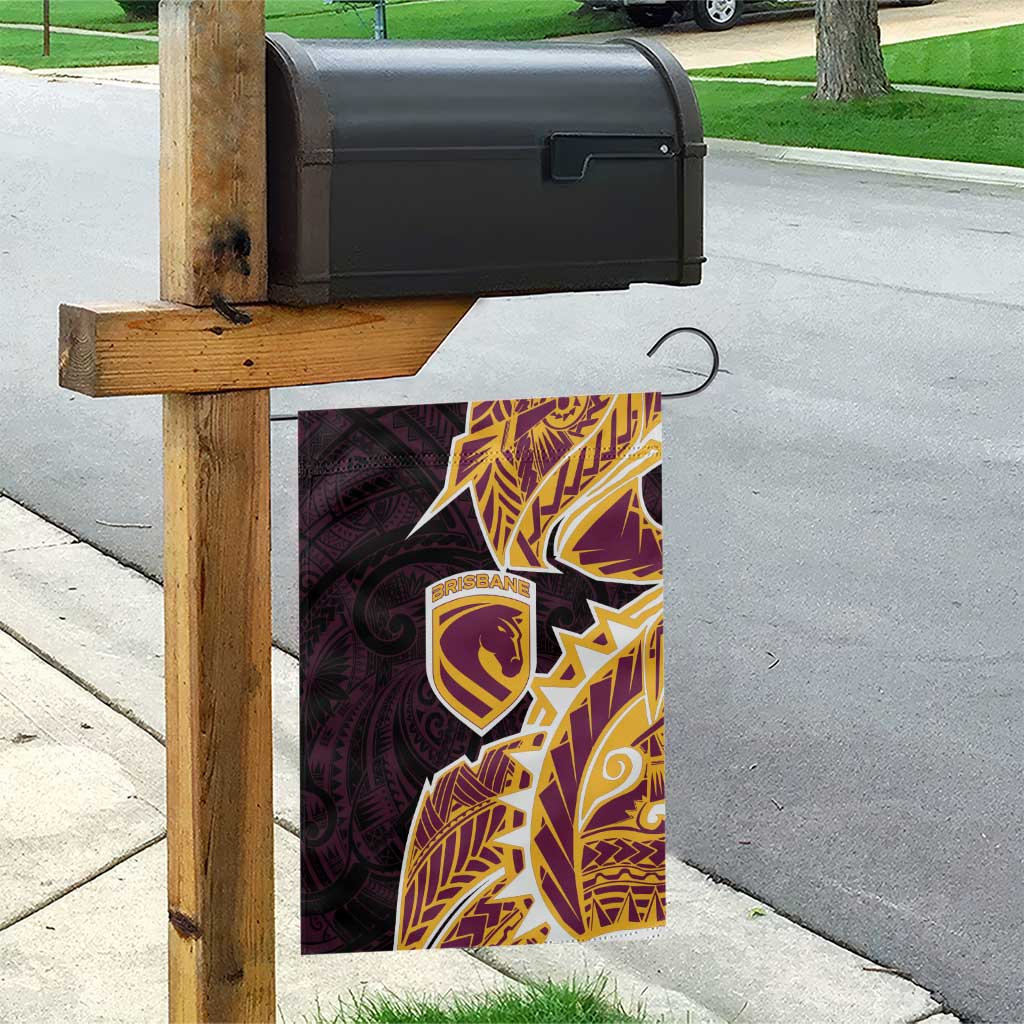 Brisbane Broncos Garden Flag Polynesian Tribal Tattoo Pacific Sport Art