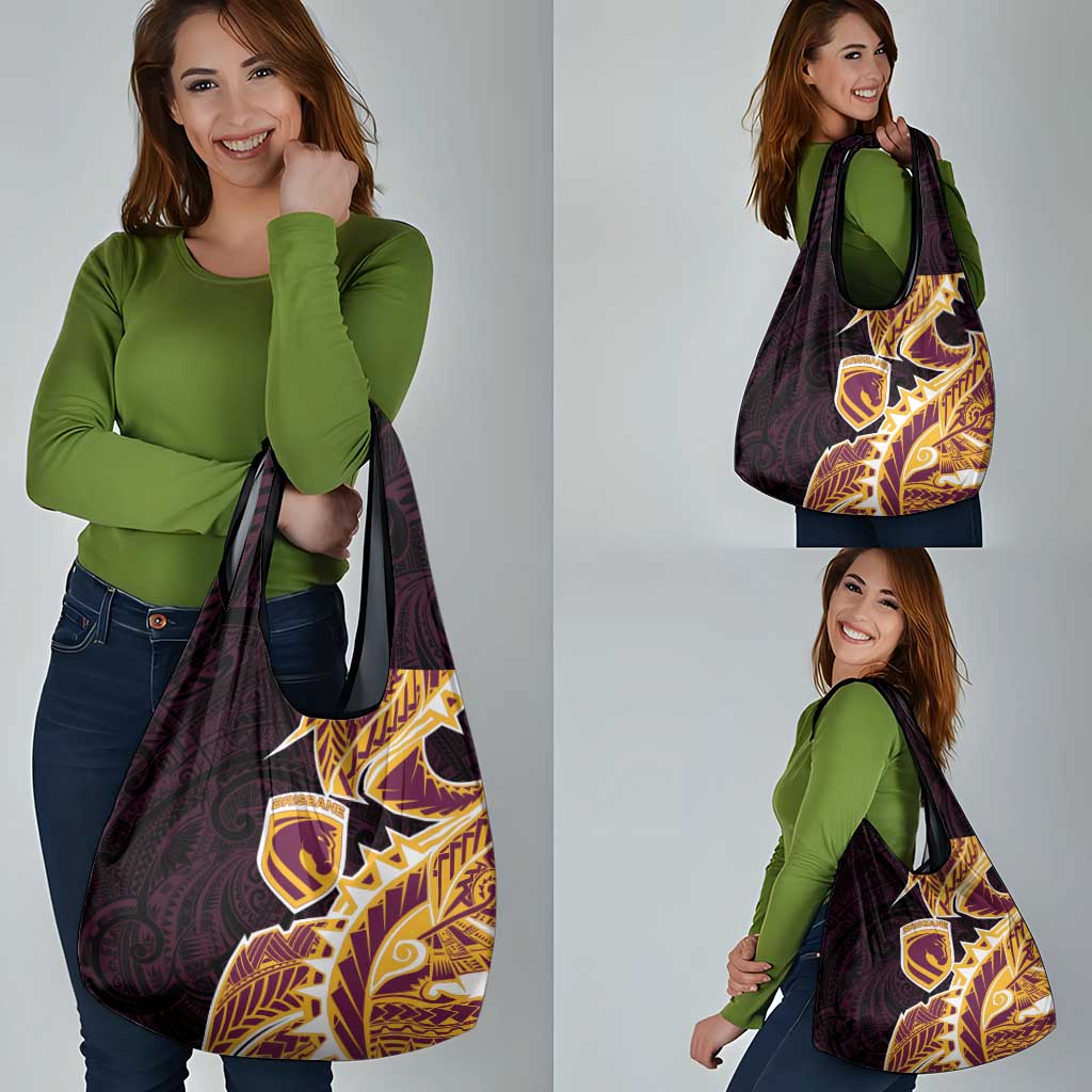 Brisbane Broncos Grocery Bag Polynesian Tribal Tattoo Pacific Sport Art