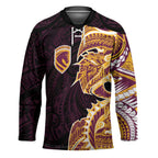 Brisbane Broncos Hockey Jersey Polynesian Tribal Tattoo Pacific Sport Art