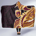 Brisbane Broncos Hooded Blanket Polynesian Tribal Tattoo Pacific Sport Art