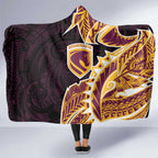 Brisbane Broncos Hooded Blanket Polynesian Tribal Tattoo Pacific Sport Art