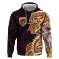 Brisbane Broncos Hoodie Polynesian Tribal Tattoo Pacific Sport Art