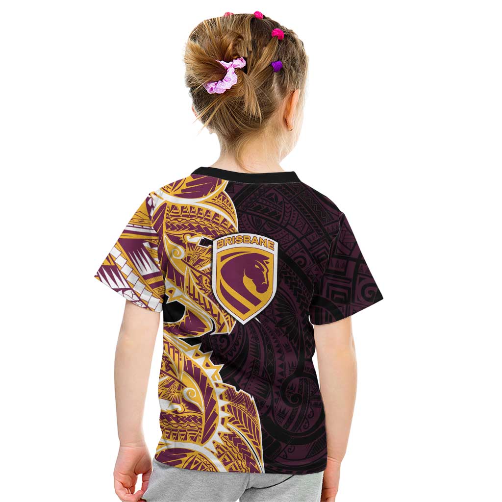 Brisbane Broncos Kid T Shirt Polynesian Tribal Tattoo Pacific Sport Art