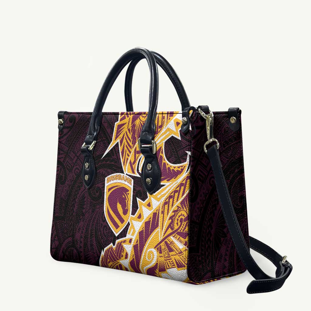 Brisbane Broncos Leather Bag Polynesian Tribal Tattoo Pacific Sport Art