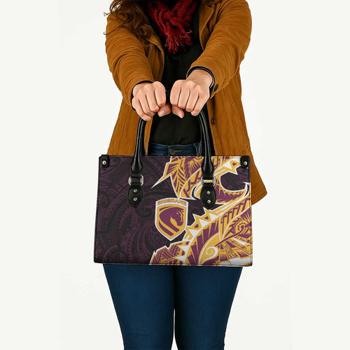 Brisbane Broncos Leather Bag Polynesian Tribal Tattoo Pacific Sport Art
