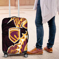 Brisbane Broncos Luggage Cover Polynesian Tribal Tattoo Pacific Sport Art