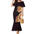 Brisbane Broncos Mermaid Dress Polynesian Tribal Tattoo Pacific Sport Art