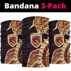 Brisbane Broncos Neck Gaiter Polynesian Tribal Tattoo Pacific Sport Art