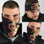 Brisbane Broncos Neck Gaiter Polynesian Tribal Tattoo Pacific Sport Art