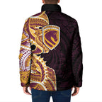 Brisbane Broncos Padded Jacket Polynesian Tribal Tattoo Pacific Sport Art