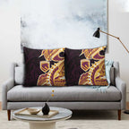 Brisbane Broncos Pillow Cover Polynesian Tribal Tattoo Pacific Sport Art