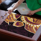 Brisbane Broncos Puzzle Polynesian Tribal Tattoo Pacific Sport Art