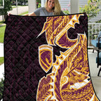 Brisbane Broncos Quilt Polynesian Tribal Tattoo Pacific Sport Art