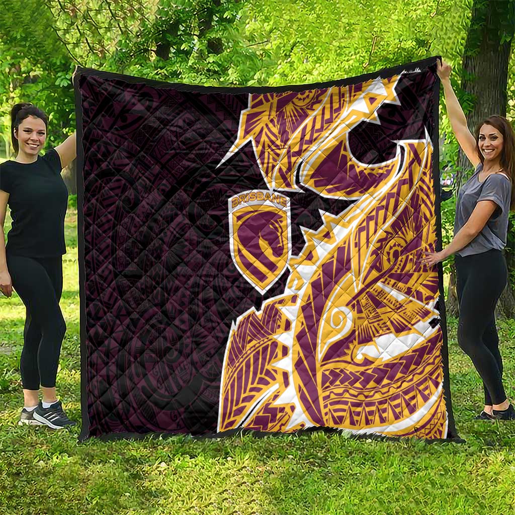 Brisbane Broncos Quilt Polynesian Tribal Tattoo Pacific Sport Art