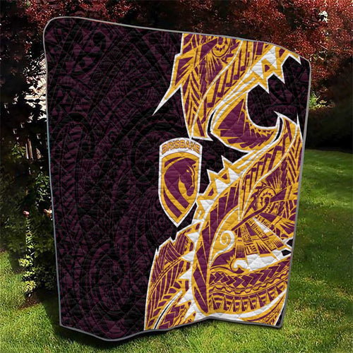Brisbane Broncos Quilt Polynesian Tribal Tattoo Pacific Sport Art