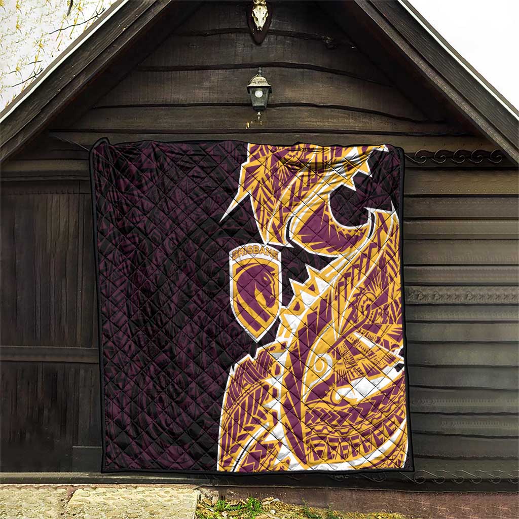 Brisbane Broncos Quilt Polynesian Tribal Tattoo Pacific Sport Art