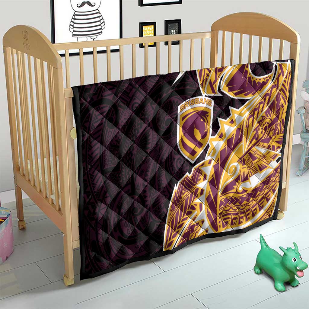 Brisbane Broncos Quilt Polynesian Tribal Tattoo Pacific Sport Art