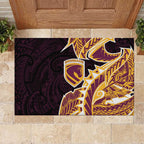 Brisbane Broncos Rubber Doormat Polynesian Tribal Tattoo Pacific Sport Art