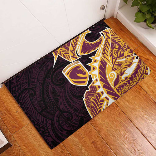 Brisbane Broncos Rubber Doormat Polynesian Tribal Tattoo Pacific Sport Art