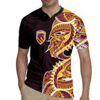 Brisbane Broncos Rugby Jersey Polynesian Tribal Tattoo Pacific Sport Art