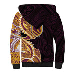 Brisbane Broncos Sherpa Hoodie Polynesian Tribal Tattoo Pacific Sport Art