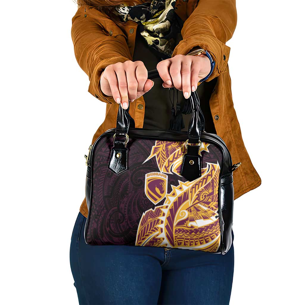 Brisbane Broncos Shoulder Handbag Polynesian Tribal Tattoo Pacific Sport Art