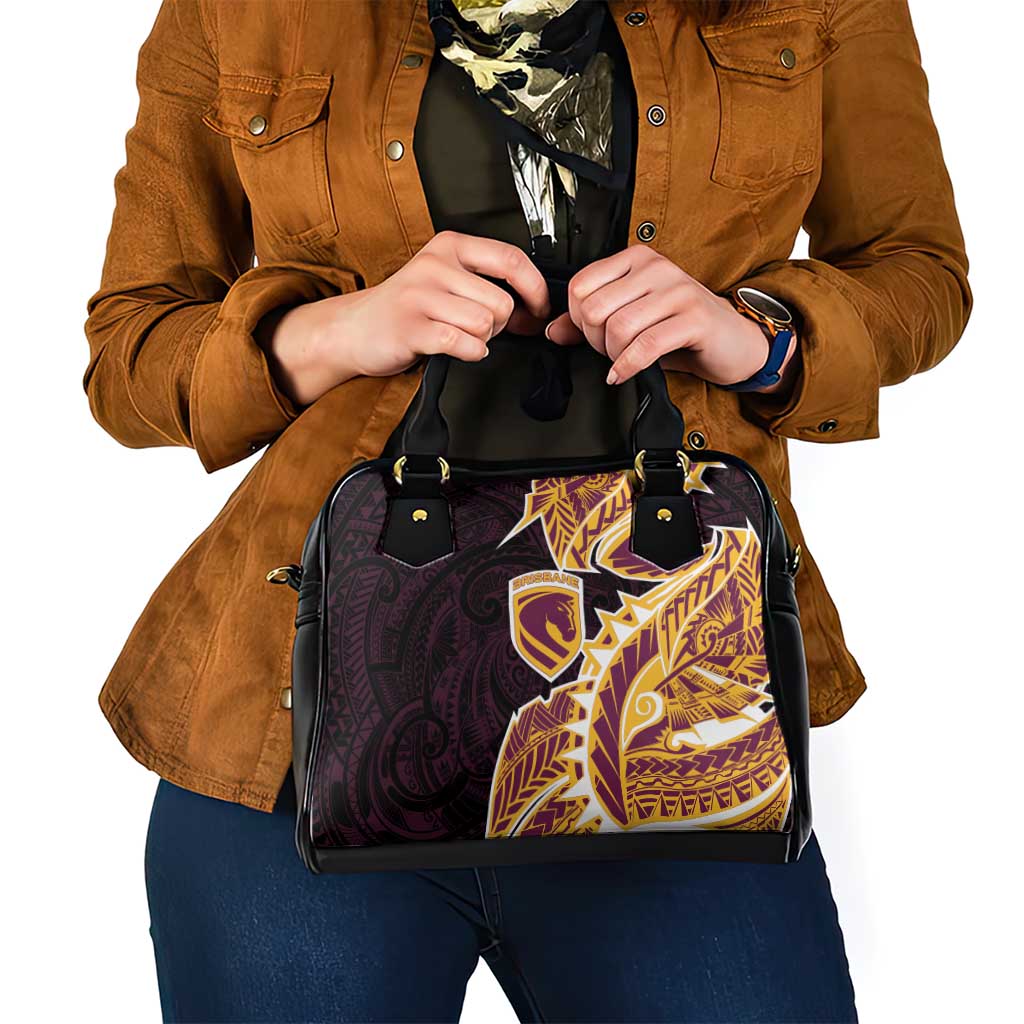 Brisbane Broncos Shoulder Handbag Polynesian Tribal Tattoo Pacific Sport Art