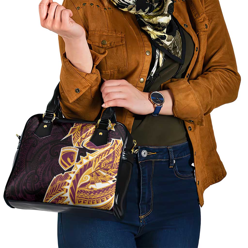 Brisbane Broncos Shoulder Handbag Polynesian Tribal Tattoo Pacific Sport Art
